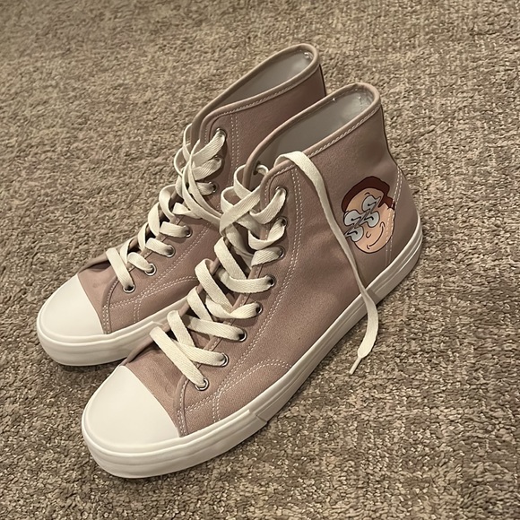 H&M Shoes Hm Rick And Morty High Tops Beige Poshmark